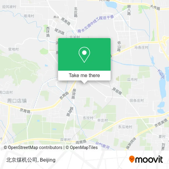 北京煤机公司 map