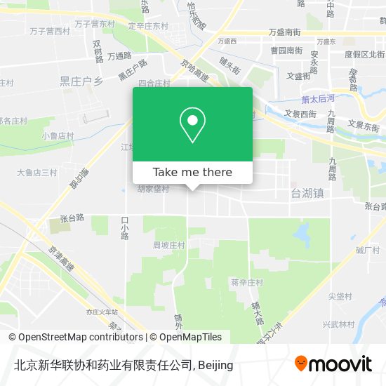 北京新华联协和药业有限责任公司 map