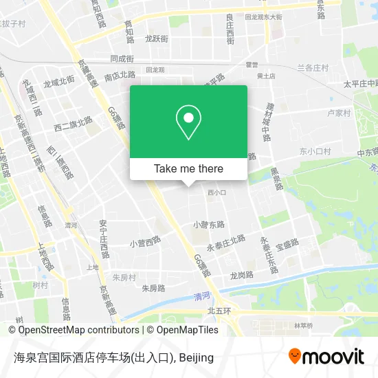 海泉宫国际酒店停车场(出入口) map