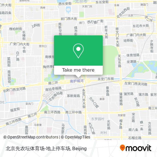 北京先农坛体育场-地上停车场 map