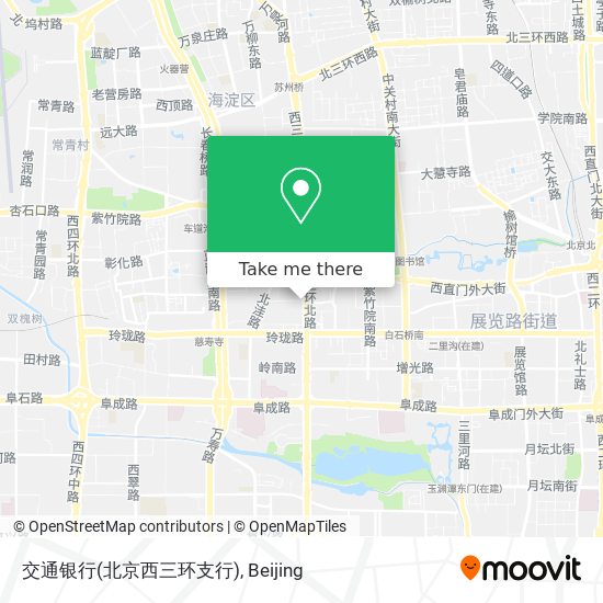 交通银行(北京西三环支行) map