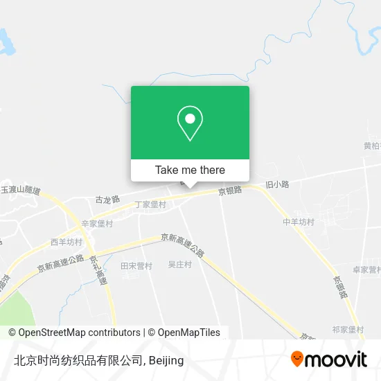 北京时尚纺织品有限公司 map