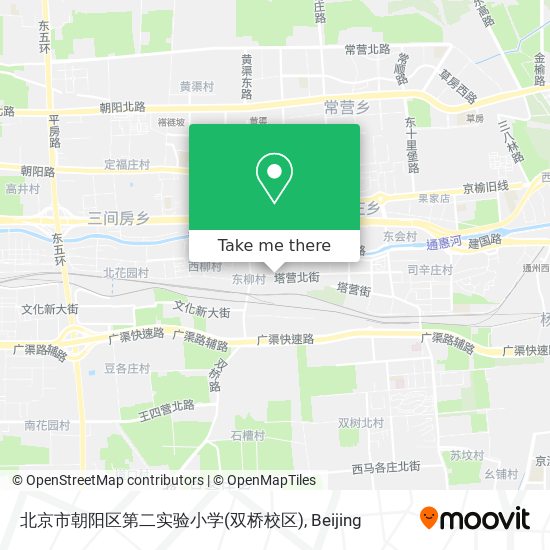 北京市朝阳区第二实验小学(双桥校区) map