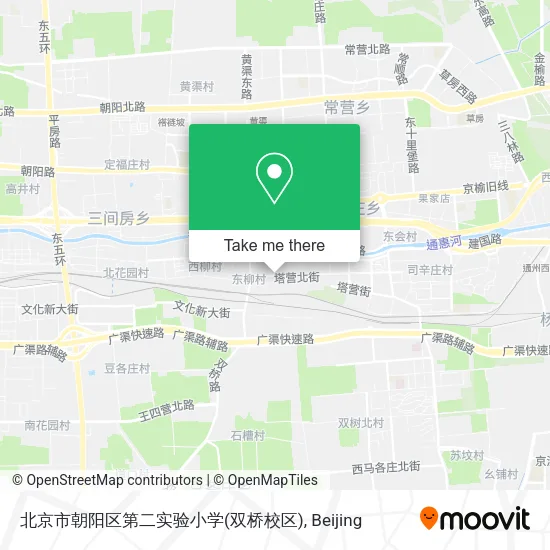 北京市朝阳区第二实验小学(双桥校区) map