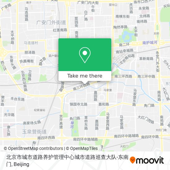 北京市城市道路养护管理中心城市道路巡查大队-东南门 map