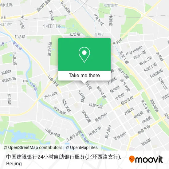 中国建设银行24小时自助银行服务(北环西路支行) map