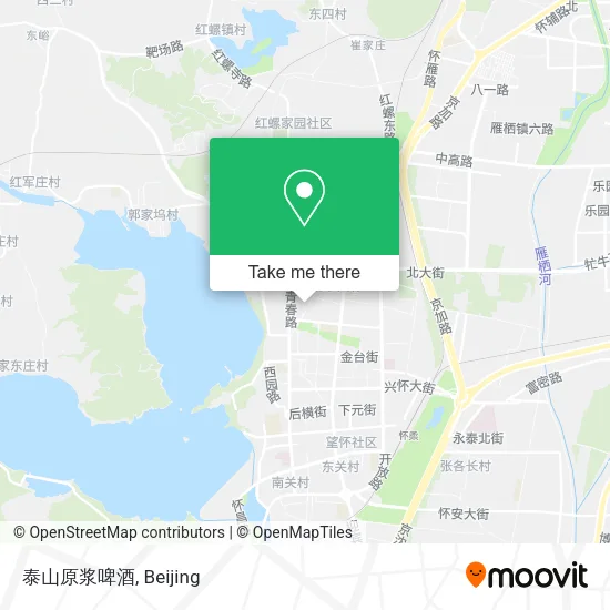 泰山原浆啤酒 map