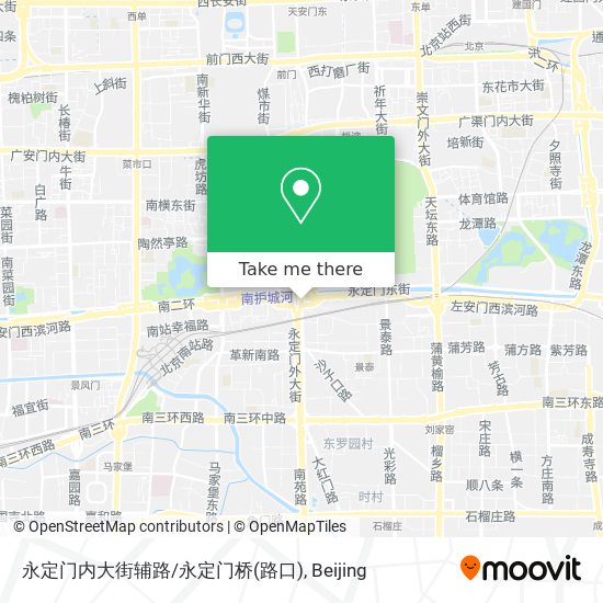 永定门内大街辅路/永定门桥(路口) map