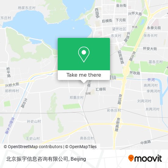 北京振宇信息咨询有限公司 map