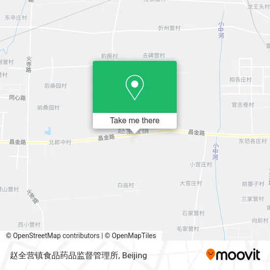 赵全营镇食品药品监督管理所 map