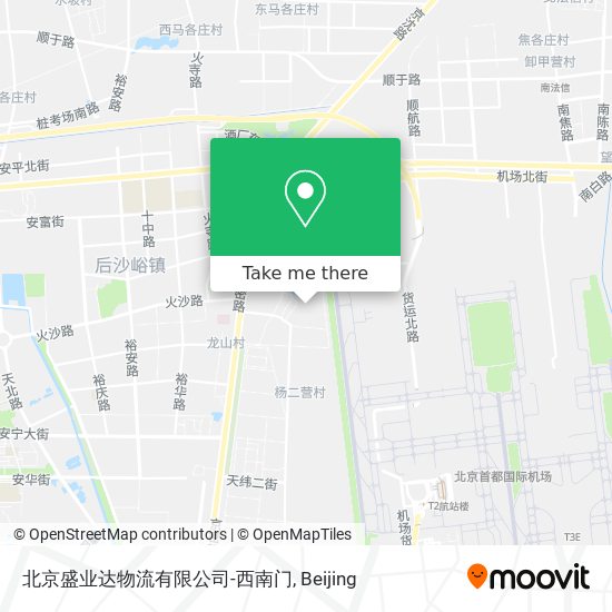 北京盛业达物流有限公司-西南门 map