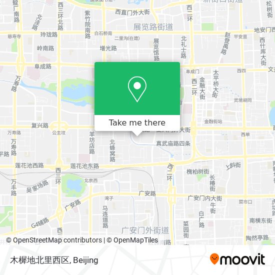 木樨地北里西区 map