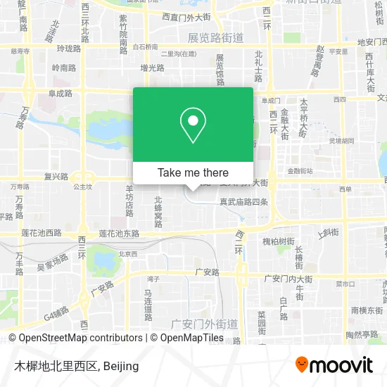 木樨地北里西区 map