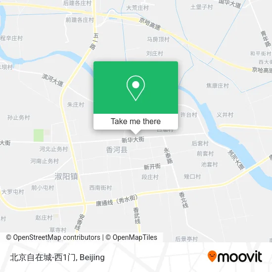 北京自在城-西1门 map