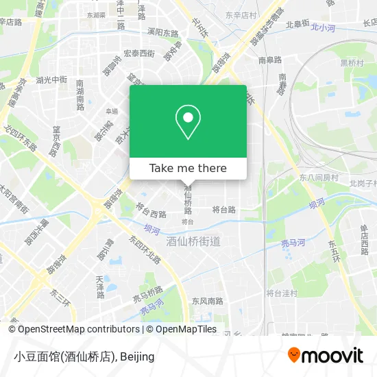 小豆面馆(酒仙桥店) map