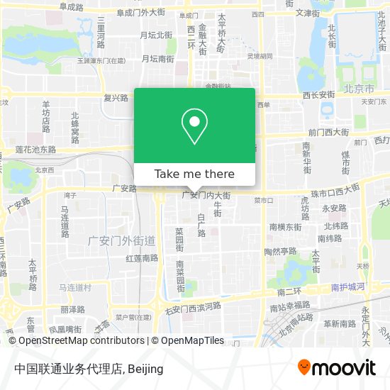 中国联通业务代理店 map