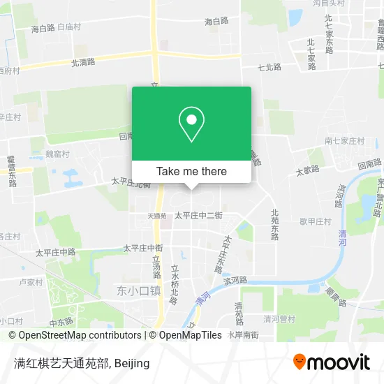 满红棋艺天通苑部 map