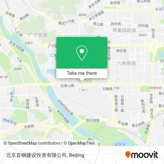 北京首钢建设投资有限公司 map