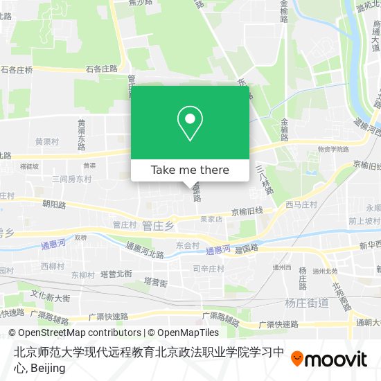 北京师范大学现代远程教育北京政法职业学院学习中心 map