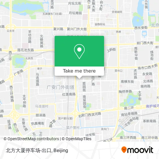 北方大厦停车场-出口 map