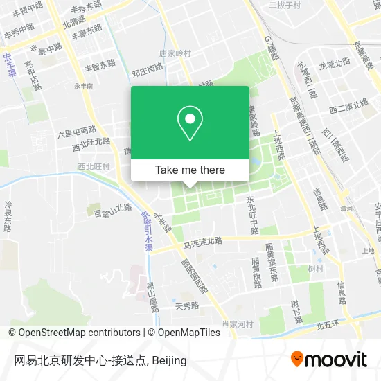 网易北京研发中心-接送点 map