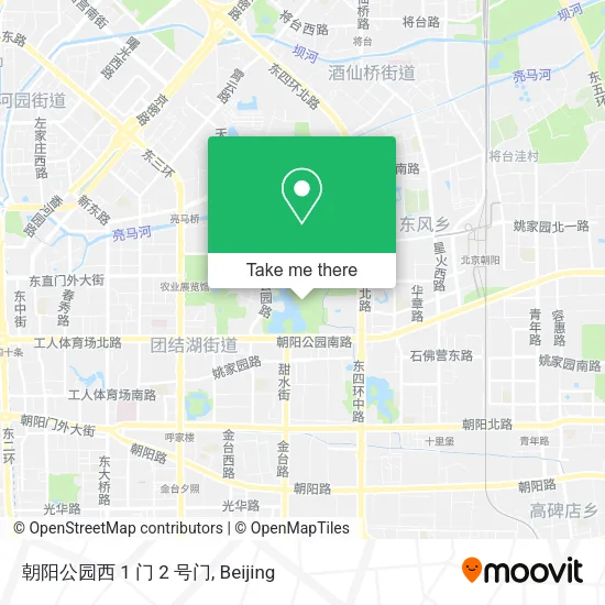 朝阳公园西 1 门 2 号门 map