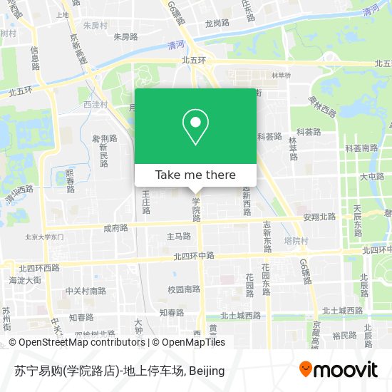 苏宁易购(学院路店)-地上停车场 map