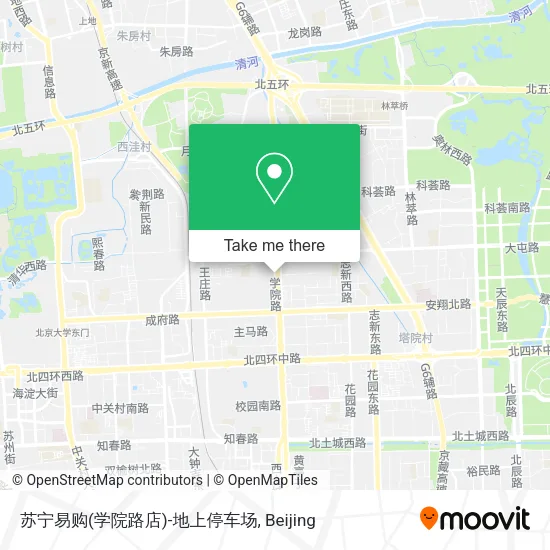 苏宁易购(学院路店)-地上停车场 map