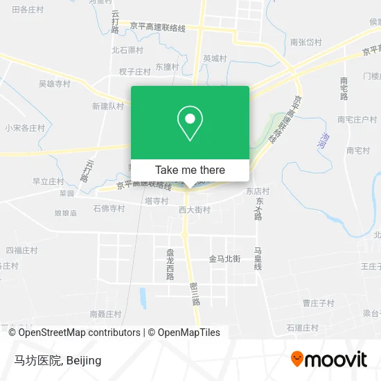 马坊医院 map