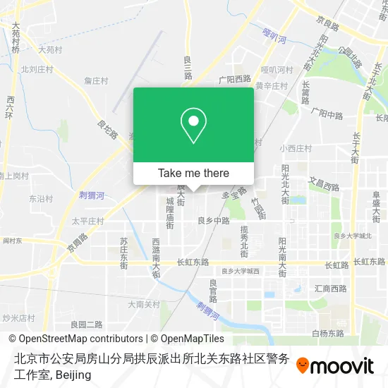 北京市公安局房山分局拱辰派出所北关东路社区警务工作室 map