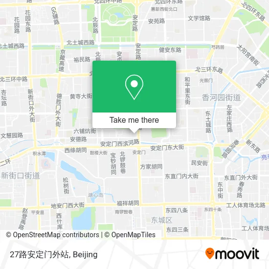 27路安定门外站 map