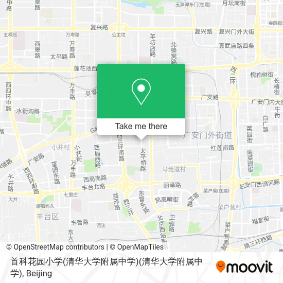 首科花园小学(清华大学附属中学)(清华大学附属中学) map