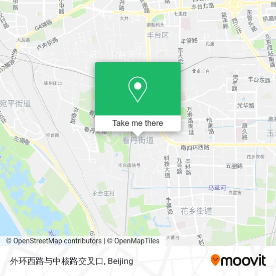 外环西路与中核路交叉口 map