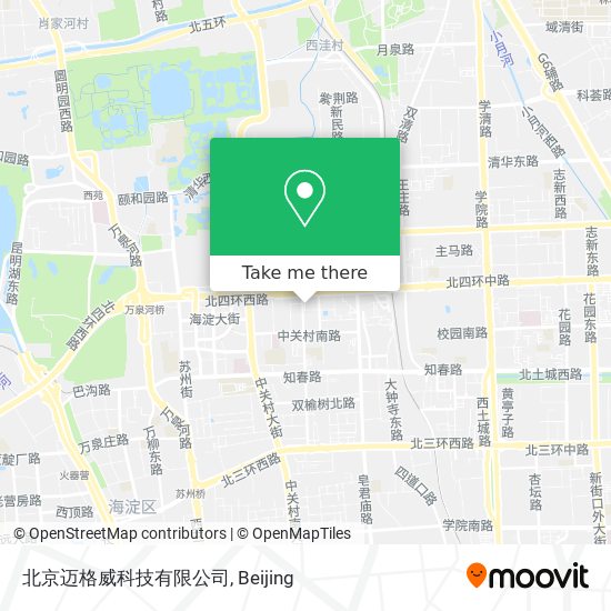 北京迈格威科技有限公司 map