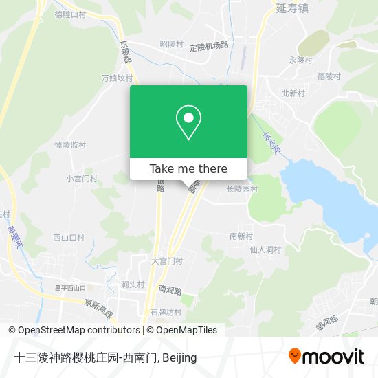 十三陵神路樱桃庄园-西南门 map