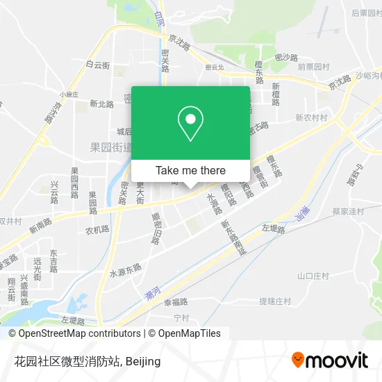 花园社区微型消防站 map
