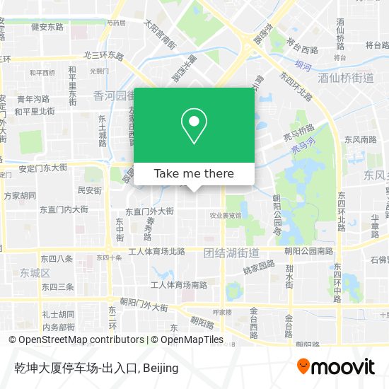 乾坤大厦停车场-出入口 map