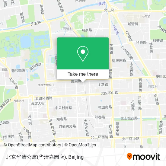 北京华清公寓(华清嘉园店) map