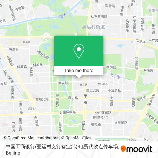 中国工商银行(亚运村支行营业部)-电费代收点停车场 map