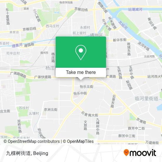 九棵树街道 map