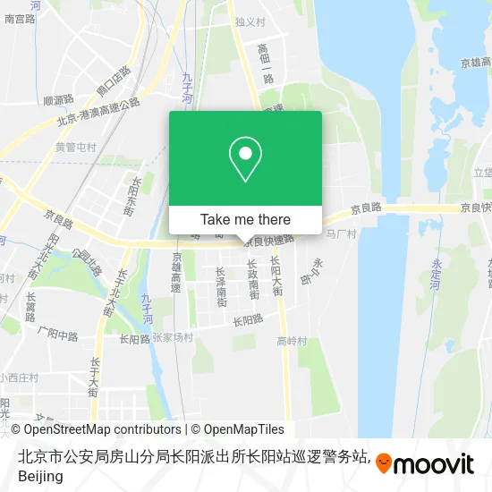 北京市公安局房山分局长阳派出所长阳站巡逻警务站 map