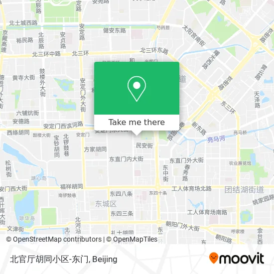 北官厅胡同小区-东门 map