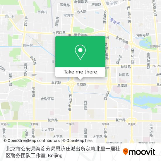 北京市公安局海淀分局恩济庄派出所定慧北里一居社区警务团队工作室 map