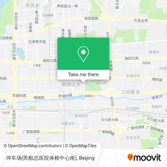 停车场(民航总医院体检中心南) map