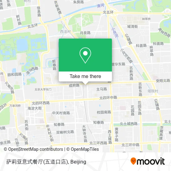 萨莉亚意式餐厅(五道口店) map