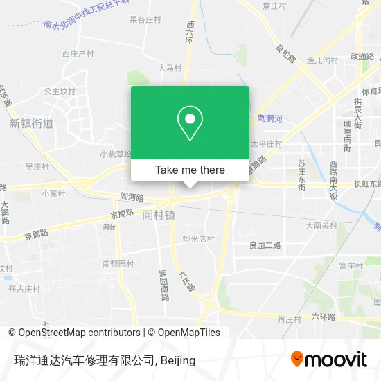 瑞洋通达汽车修理有限公司 map