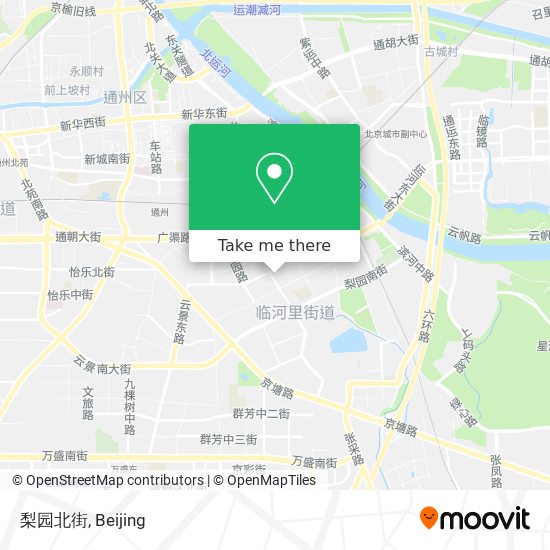 梨园北街 map