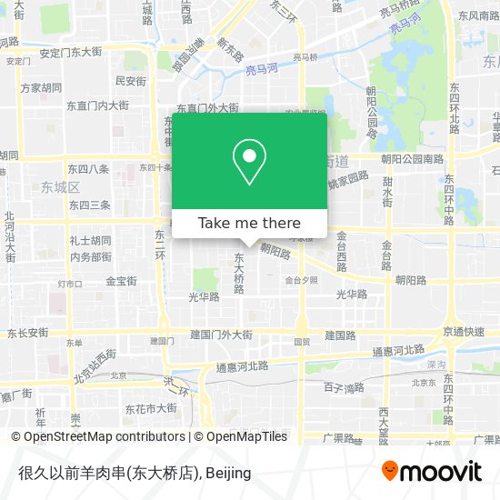 很久以前羊肉串(东大桥店) map