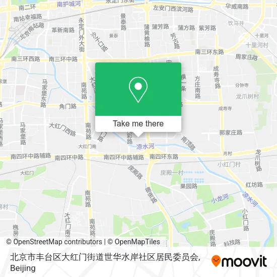 北京市丰台区大红门街道世华水岸社区居民委员会 map