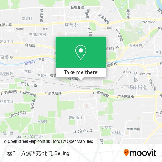 远洋一方溪语苑-北门 map